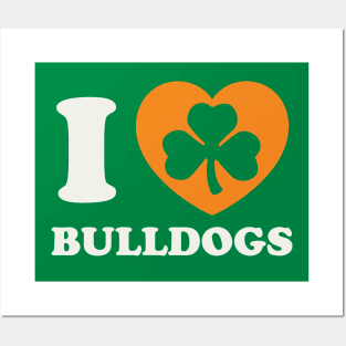 St Patricks Day Bulldog Irish Pride French Bulldog Dad Posters and Art